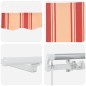 vidaXL Tenda retrattile with Giallo e arancione 450 × 300 cm vidaXL Tenda retrattile with Giallo e arancione 450 × 300 cm