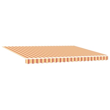vidaXL Tenda Retrattile Manuale con LED Gialla e Arancione 450x300 cm