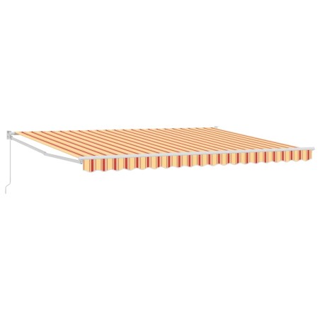 vidaXL Tenda Retrattile Manuale Gialla e Arancione 450x300 cm