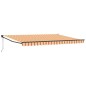 vidaXL Tenda da sole retrattile Gialla e Arancione 450x300 cm vidaXL Tenda da sole retrattile Gialla e Arancione 450x300 cm