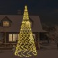 Albero di Natale Pennone Bianco Caldo 3000 LED 800 cm Albero di Natale Pennone Bianco Caldo 3000 LED 800 cm