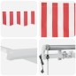 vidaXL Tenda Retrattile Rosso e bianco 450 × 300 cm Rosso e bianco vidaXL Tenda Retrattile Rosso e bianco 450 × 300 cm Rosso e bianco