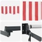 vidaXL Tenda da sole automatica retrattile Strisce rosse e bianche 450x300 cm vidaXL Tenda da sole automatica retrattile Strisce rosse e bianche 450x300 cm