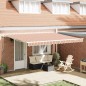 vidaXL Tenda da sole manuale retrattile a strisce multicolori 450x300 cm vidaXL Tenda da sole manuale retrattile a strisce multicolori 450x300 cm