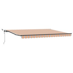 vidaXL Tenda Retrattile Automatica con Strisce LED Multicolore 450x300 cm