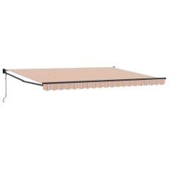 vidaXL Tenda da sole automatica retrattile a strisce multicolori 450 x 300 cm