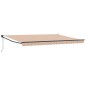 vidaXL Tenda da sole automatica retrattile a strisce multicolori 450 x 300 cm vidaXL Tenda da sole automatica retrattile a strisce multicolori 450 x 300 cm