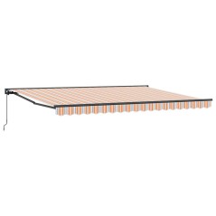 vidaXL Tenda Retrattile Blu Marino 450x300 cm Poliestere e Alluminio