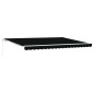 vidaXL Tenda a pergola manuale nera 450x300 cm