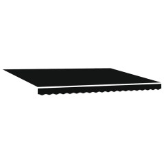 Tenda Retrattile Manuale vidaXL con LED Nera 450x300 cm