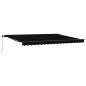 vidaXL Tenda da sole automatica retrattile nera 450x300 cm vidaXL Tenda da sole automatica retrattile nera 450x300 cm