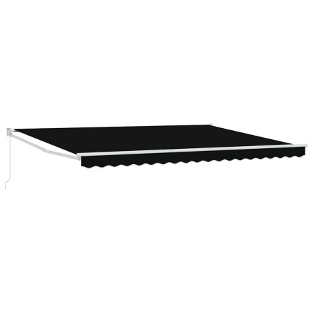 vidaXL Tenda Retrattile Manuale Nera 450 x 300 cm