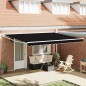 vidaXL Tenda Retrattile Automatica Nera 450x300 cm