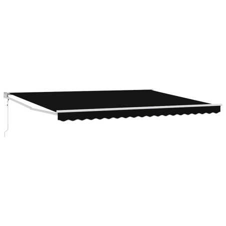 vidaXL Tenda Retrattile Automatica Nera 450x300 cm