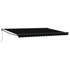 Tenda retrattile manuale vidaXL nera 450x300 cm