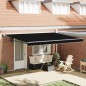 vidaXL Tenda da sole automatica retrattile nera 450x300 cm vidaXL Tenda da sole automatica retrattile nera 450x300 cm