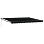 vidaXL Tenda da sole automatica retrattile nera 450x300 cm vidaXL Tenda da sole automatica retrattile nera 450x300 cm