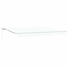 vidaXL Tenda Manuale Retrattile vitaXL Bianca 450 x 300 cm