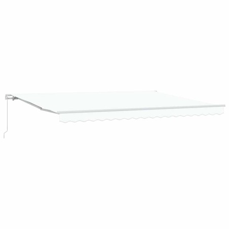 vidaXL Tenda Manuale Retrattile vitaXL Bianca 450 x 300 cm