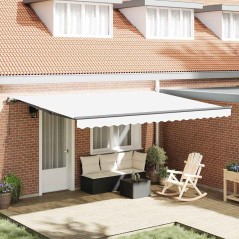 vidaXL Tenda da Sole Bianco 450 × 300 cm Poliestere