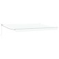 vidaXL Tenda Retrattile Manuale Bianca 450x300 cm vidaXL Tenda Retrattile Manuale Bianca 450x300 cm