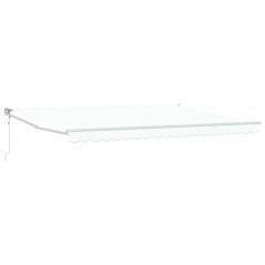 vidaXL Tenda da sole automatica retrattile bianca 450x300 cm