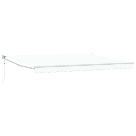 vidaXL Tenda da sole automatica retrattile bianca 450x300 cm
