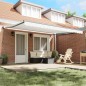 vidaXL Tenda da sole manuale retrattile bianca 450x300 cm vidaXL Tenda da sole manuale retrattile bianca 450x300 cm