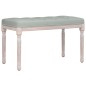 Panca Grigio Chiaro 80x40x49 cm in Velluto