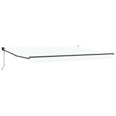 vidaXL Tenda da sole automatica retrattile bianca 450x300 cm