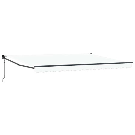 vidaXL Tenda da sole automatica retrattile bianca 450x300 cm