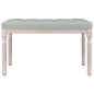Panca Grigio Chiaro 80x40x49 cm in Velluto
