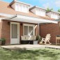 vidaXL Tenda Retrattile Bianco 450x300 cm Poliestere e Metallo vidaXL Tenda Retrattile Bianco 450x300 cm Poliestere e Metallo