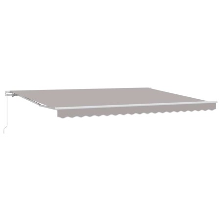 vidaXL Tenda da sole manuale retrattile Grigia 450x300 cm