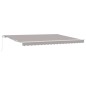 vidaXL Tenda da sole manuale retrattile Grigia 450x300 cm vidaXL Tenda da sole manuale retrattile Grigia 450x300 cm