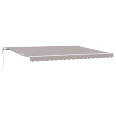 vidaXL Tenda Retrattile Grigio chiaro 450 × 300 cm Grigio chiaro