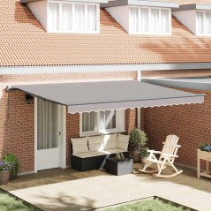 vidaXL Tenda Grigia Chiaro Grigio chiaro 450 × 300 cm Poliestere