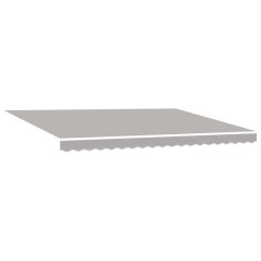 Tenda Retrattile Manuale vidaXL con Luce Grigia Chiara 450x300 cm