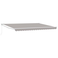 vidaXL Tenda Retrattile Manuale Grigia 450x300 cm