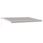 vidaXL Tenda Retrattile Manuale Grigia 450x300 cm vidaXL Tenda Retrattile Manuale Grigia 450x300 cm