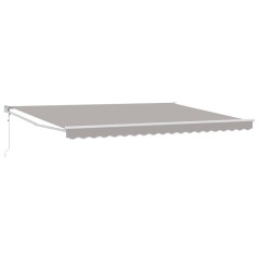 vidaXL Tenda da sole automatica e retrattile grigia chiara 450x300 cm