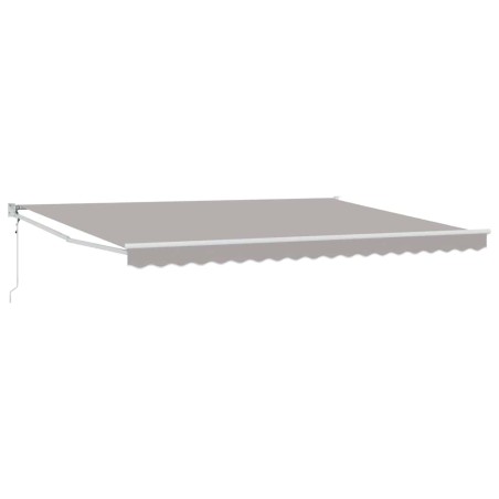 vidaXL Tenda da sole automatica e retrattile grigia chiara 450x300 cm