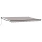 vidaXL Tenda da sole manuale retrattile grigio chiaro 450x300 cm vidaXL Tenda da sole manuale retrattile grigio chiaro 450x300 cm