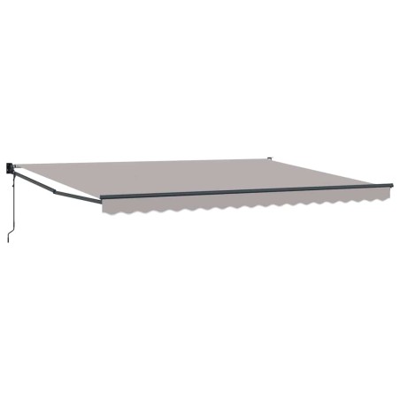 vidaXL Tenda da sole automatica retrattile grigia chiara 450 x 300 cm
