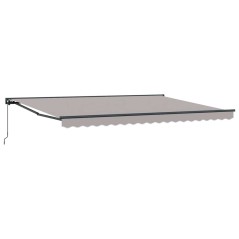 vidaXL Tenda Retrattile Grigio chiaro 450x300 cm
