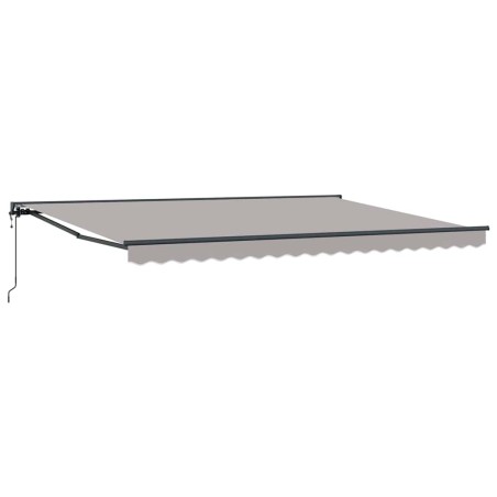 vidaXL Tenda Retrattile Grigio chiaro 450x300 cm Poliestere