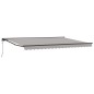 vidaXL Tenda Retrattile Grigio chiaro 450x300 cm Poliestere vidaXL Tenda Retrattile Grigio chiaro 450x300 cm Poliestere
