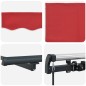 vidaXL Tenda Retrattile Rosso 450 × 300 cm Poliestere vidaXL Tenda Retrattile Rosso 450 × 300 cm Poliestere