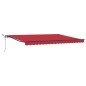 Tenda Retrattile Automatica vidaXL con LED Rossa 450x300 cm Tenda Retrattile Automatica vidaXL con LED Rossa 450x300 cm