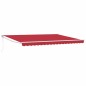 vidaXL Tenda da sole retrattile automatica rossa 450x300 cm vidaXL Tenda da sole retrattile automatica rossa 450x300 cm